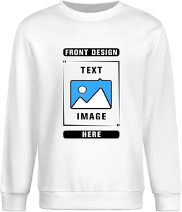 Sweatshirts surdimensionnés pour hommes Sweat-shirt à col rond vierge Sweatshirts personnalisés en éponge française - Product Image 2