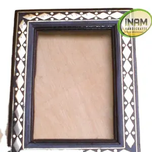 Tươi đến Antique đẹp và trang trí thủ công bằng gỗ khung ảnh với Brass Inlay làm việc - Product Image 1