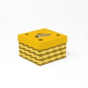 Boîtes avec couvercle mod. MORAN 14x14x9 cm blanc ou havana - Personnalisé - Product Image 2