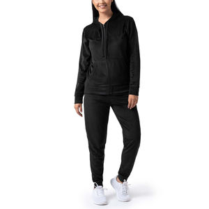 Trendy <b>Velour</b> <b>Tracksuit</b> Women Stylish Two Piece Set Hoodie And Sweatpants Ladies Athleisure Wear Walking Suit - Product Image 1