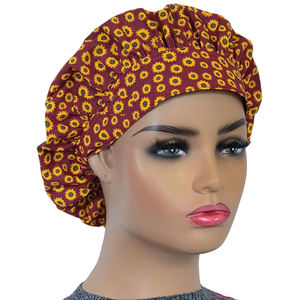 Gorro Quirúrgico Ajustable para Médico y Enfermera, Gorro de Hospital de Algodón Estampado con Botones, Venta al Por Mayor - Product Image 1