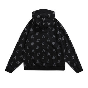 Sweat à capuche à impression graphique personnalisée, fermeture éclair intégrale, streetwear oversize, mode unisexe, impression de qualité supérieure, tendance, vêtements d'hiver - Product Image 2