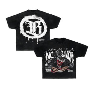 เสื้อยืดสกรีนลายหน้า-หลัง สไตล์สตรีทแวร์ วินเทจ โอเวอร์ไซส์ ไซส์พลัส ผ้าคอตตอนหนานุ่ม ขายส่ง เสื้อยืดลายกราฟิก ปี 2026 - Product Image 4