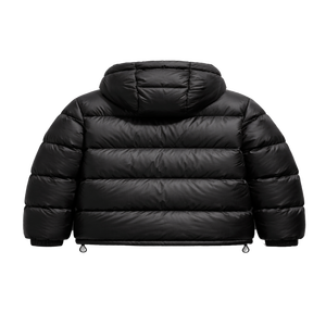 Unisex Casual Hooded Puffer <b>Jacket</b> Reversible Quilted Bubble Design Winter <b>Waterproof</b> Windproof XS Size Standing Zipper <b>Padding</b> - Product Image 2