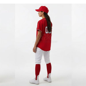 Uniforme de baseball pour femmes, design unique fabriqué en usine, logo personnalisé, uniformes de baseball pour femmes - Product Image 5