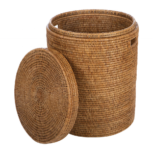 Cesta de ropa hecha a mano cestas de lavandería con asas almacenamiento tejido de mimbre Biodegradable al por mayor caña Wiwin yute de alta calidad - Product Image 3