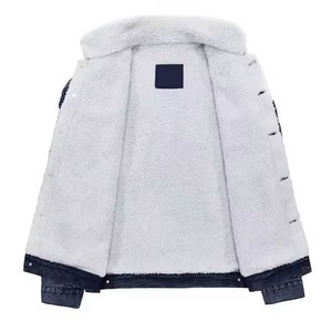 Veste en jean pour homme de haute qualité, automne, col montant, logo sur le devant, respirante, style vintage, vente en gros, personnalisable - Product Image 3