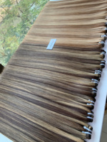 Prix de gros des extensions de cheveux de trame de machine cheveux humains crus vietnamiens Double noyade 100 grammes toutes les couleurs 24 pouces