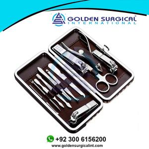 Kit de manucure et pédicure, coupe-ongles |   Kit de toilettage professionnel, outils pour les ongles avec étui de voyage luxueux, vente en gros - Product Image 6