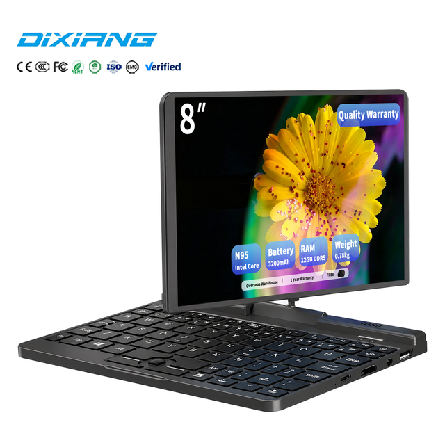 Factory Direct 8-Inch Mini 2-in-1 Convertible Laptop 10-Point Touch Screen Intel N95 12GB DDR5 Stock 512GB SSD Windows 11 PC