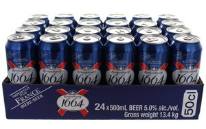 Cerveza Kronenbourg 1664 Blanc de la mejor calidad, latas y botellas de 330ml y 500ml, paquete de 24, proveedor mayorista de Francia, en venta. - Product Image 2