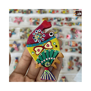 Tour d'empilage d'animaux en bois Jouet en bois de hêtre de qualité supérieure pour l'équilibre familial Jouet de poisson en bois amusant - Product Image 1