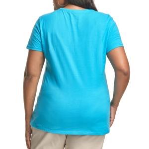 "Camisetas de talla grande con estampado duradero de algodón de alta calidad para mujer, camisetas transpirables de Pakistán para mujer" - Product Image 5
