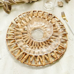 Sets de table en jacinthe d'eau à prix abordable, dessous de plat décoratifs pour la table à manger - Product Image 5