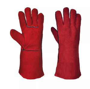 High quality Leather Welding Gloves for Hot <b>Environments</b> Welding Gloves Leather Large Made with Kevlar Welding Gloves - Product Image 1