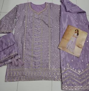 สูทปักลายสำหรับชาวชินอนฟรีไซส์พรีเมียมพร้อมงานปักหนาเหมาะเป็นคอลเลกชันสูทสไตล์ปากีสถาน - Product Image 6