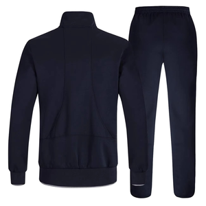 Vêtements pour hommes Tissu polaire en polyester Conception personnalisée Logo imprimé OEM Survêtement Ensemble à fermeture éclair Jogging actif Survêtements - Product Image 2