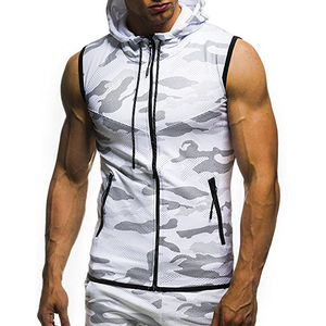 2026 high quality wholesales men's gym <b>hoodies</b> Men Workout <b>Sleeveless</b> <b>Hoodies</b> for Gym Fitnes Customized Gym Wear <b>Hoodies</b> for Men - Product Image 2