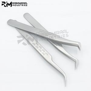 RMI High Quality Custom Lash Extension Tweezer Stainless Steel Eyelash Tweezers with Pointed Tip Wholesale <b>Price</b> - Product Image 4