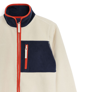 Chaqueta de forro polar de doble capa personalizada para hombre, chaqueta de forro polar Sherpa cálida para exteriores - Product Image 3