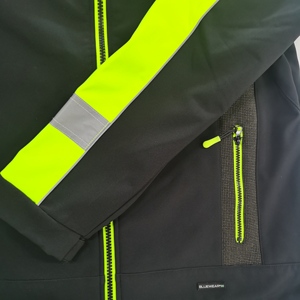 Vêtement de travail à manches longues haute visibilité Logo personnalisé Imperméable Polaire Construction Hommes Travail Haute visibilité Veste réfléchissante de sécurité - Product Image 4