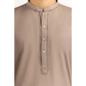 SK-EMB25-001 Costumes de mariage brodés pour le marié, formels, à simple ou double boutonnage, avec fermeture éclair, tissés, respirants, longs et imprimés - Product Image 2