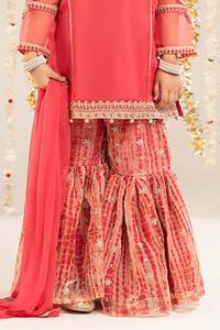 Lehenga Choli Bordado de Lujo para Niñas Pakistaníes, para Bodas, Fiestas y Ocasiones Especiales, con Protección Solar - Product Image 5
