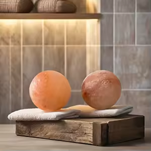 Venta al por mayor de bolas de masaje de roca de sal de cristal rosa del Himalaya de varias formas para masajeador de pies corporales de Pakistán - Product Image 3