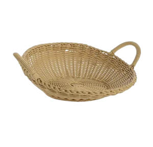 Panier en rotin artisanal indien pour la cuisine panier organisateur de fruits panier de rangement de forme arrondie - Product Image 1