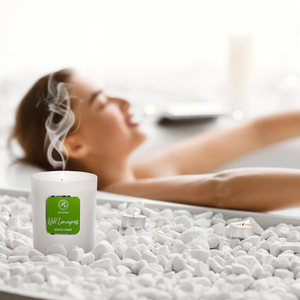 Vela Aromática de Soya con Aroma a Hierba Limón Silvestre Aromatika en Frasco de Vidrio, Colección para el Hogar, Vegana, Ecológica, Aromaterapia, Regalo Energizante - Product Image 5
