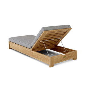 Luxury Solid Teak Wood Sun Lounger Chaise Lazy <b>Lounge</b> Chair Swimming <b>Pool</b> Beach Hotel Sun <b>Lounge</b> - Product Image 3