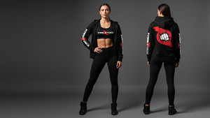 Bán Buôn Chất Lượng Cao Mùa Đông Mất Sự Tinh Nhăn Màu Hồng Faded Dây Kéo Kim Cương Studded Logo In Rửa Unisex Windproof Không Thấm Nước - Product Image 4