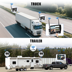 Không dây sao lưu hệ thống <span class=keywords><strong>camera</strong></span> 7 inch màn hình cảm ứng AHD 1080p DVR RECORDER 4 chia <span class=keywords><strong>View</strong></span> cho xe tải Trailer - Product Image 3