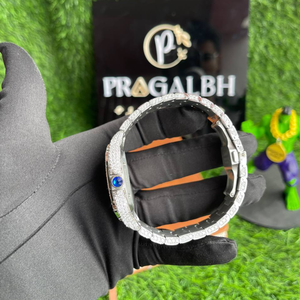 นาฬิกาเพชรโมอิสอัตโนมัติสำหรับผู้ชายดีไซน์โปร่งใสสไตล์ฮิปฮอป - Product Image 6