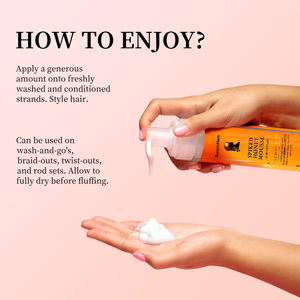 Lightweight <b>Hair</b> Mousse with Honey and Nettle Root 4 in 1 Styling Foam for Frizz Control and Shine - Product Image 1