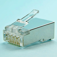 Cable Ethernet RJ45 Cat6 con Conector Fácil de Usar, Núcleo de Latón Blindado, Cable Sólido/Trenzado, Pines Niquelados, Contactos de Bronce Fosforoso, Policarbonato