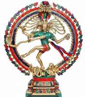 Moderne Messing-Gottfigur: Himmlische Majestät, handgefertigt, spirituelles Design, langlebiges Metallhandwerk, elegantes Heimdekor