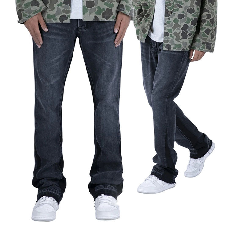 Factory Wholesale Straight Casual Denim Pants Custom Brand logo