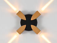 Lampe murale LED circulaire étanche pour extérieur, idéale pour villas, hôtels et aménagements paysagers
