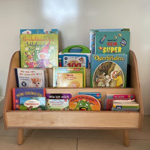 Estantería Montessori para niños pequeños, estantería grande y moderna de madera maciza, ecológica, para guardería y soporte de libros para dormitorio y uso en hoteles - Product Image 1