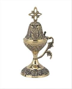 High Enamel <b>Incense</b> Burner Cross on Top OEM ODM Customized Censer Scented Smells Releaser Christmas <b>Incense</b> Burner for Garden - Product Image 3
