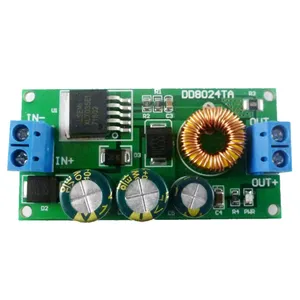 DD8024TA Buck modul konverter tegangan tinggi Buck DD8024TA DC-DC 10-80v menjadi 3.3 V-15 V dengan blok Terminal atau blok Terminal