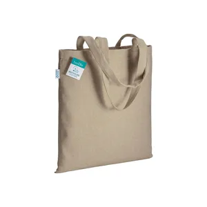 Borse Shopper Ecologiche Promozionali con Manico Lungo in Cotone Riciclato 280g - Product Image 1