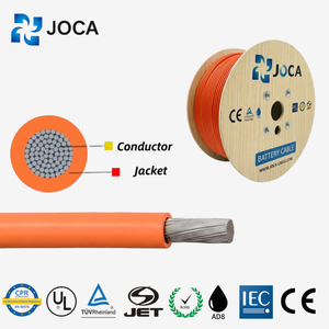 Câble de batterie en cuivre étamé XLPO pour 1500V DC 16mm/25mm/35mm/50mm, fil d'alimentation flexible orange CN <span class=keywords><strong>JOCA</strong></span> - Product Image 5
