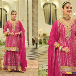 Dernière collection de kurtis brodés pour femmes, vêtements indiens et pakistanais à séchage rapide - Product Image 2
