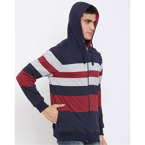Sudadera con cremallera de rizo francés de alta calidad, sudadera con cremallera completa de mezcla de algodón pesado de 500g/m2, sudadera con cremallera personalizada para hombre - Product Image 4