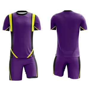 훈련 및 스포츠웨어 축구 유니폼 새로운 모델 최신 인쇄 맞춤형 로고 및 팀 이름 축구 유니폼 세트