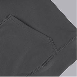 Sudadera con capucha sólida con cordón y hombros caídos para mujer, jersey de lana gris, sudaderas con capucha térmicas sin cordón para mujer - Product Image 3