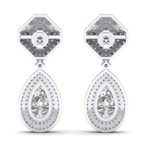 REYES Precio al por Mayor, Pendientes Colgantes de Oro Sólido de 14K con Diamantes Cultivados en Laboratorio CVD HPHT para Mujer, Joyería Fina Personalizada OEM ODM - Product Image 4