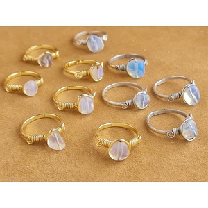 Vintage Wire Wrapped Fashion <b>Rings</b> Gold and Silver Plated Unique Style for Resale - Product Image 2
